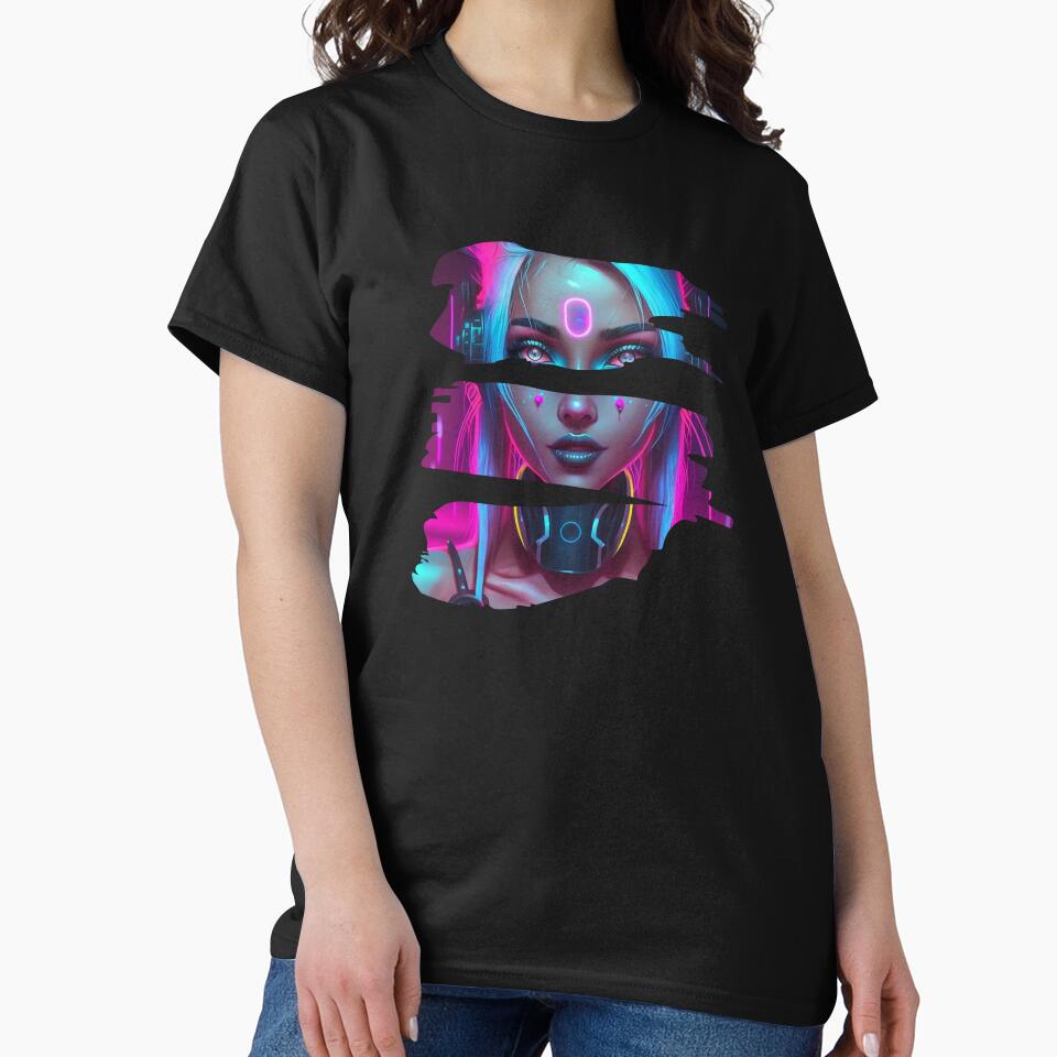 Hot Cyber DJ Girl by badbug T-Shirts, Hoodie, Sweatshirt | BlankRebels.com (Image 2)