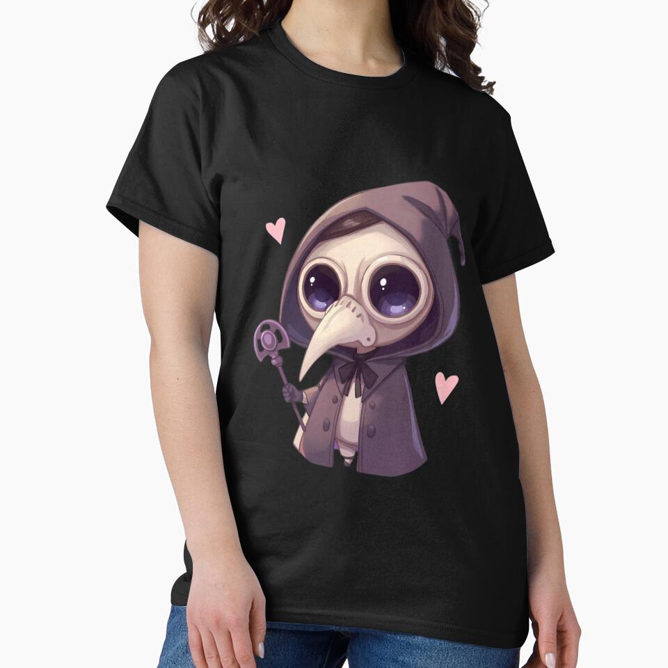 Kawaii Plague Doctor Chibi Cute Gothic Pastel Sticker Design by LintonGriffin T-Shirts, Hoodie, Sweatshirt (Image 2)