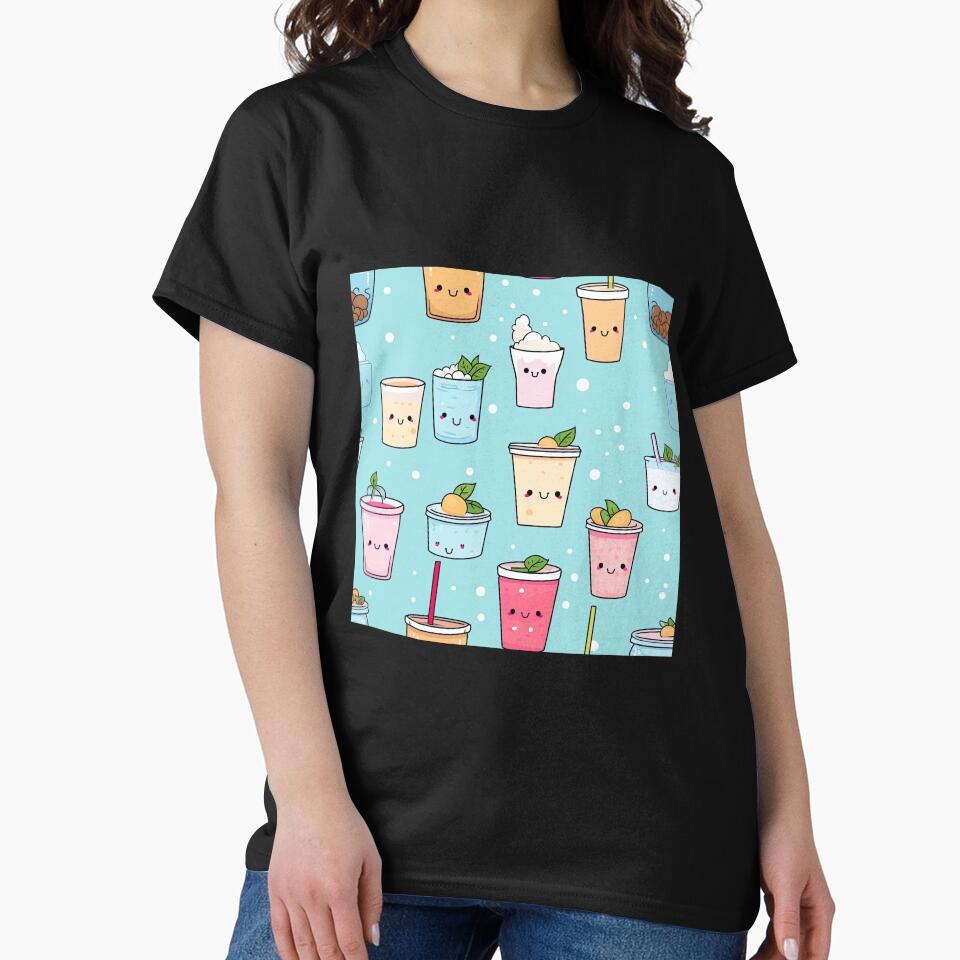 cute bubble tea seamless by NatthyDesign T-Shirts, Hoodie, Sweatshirt | BlankRebels.com (Image 2)