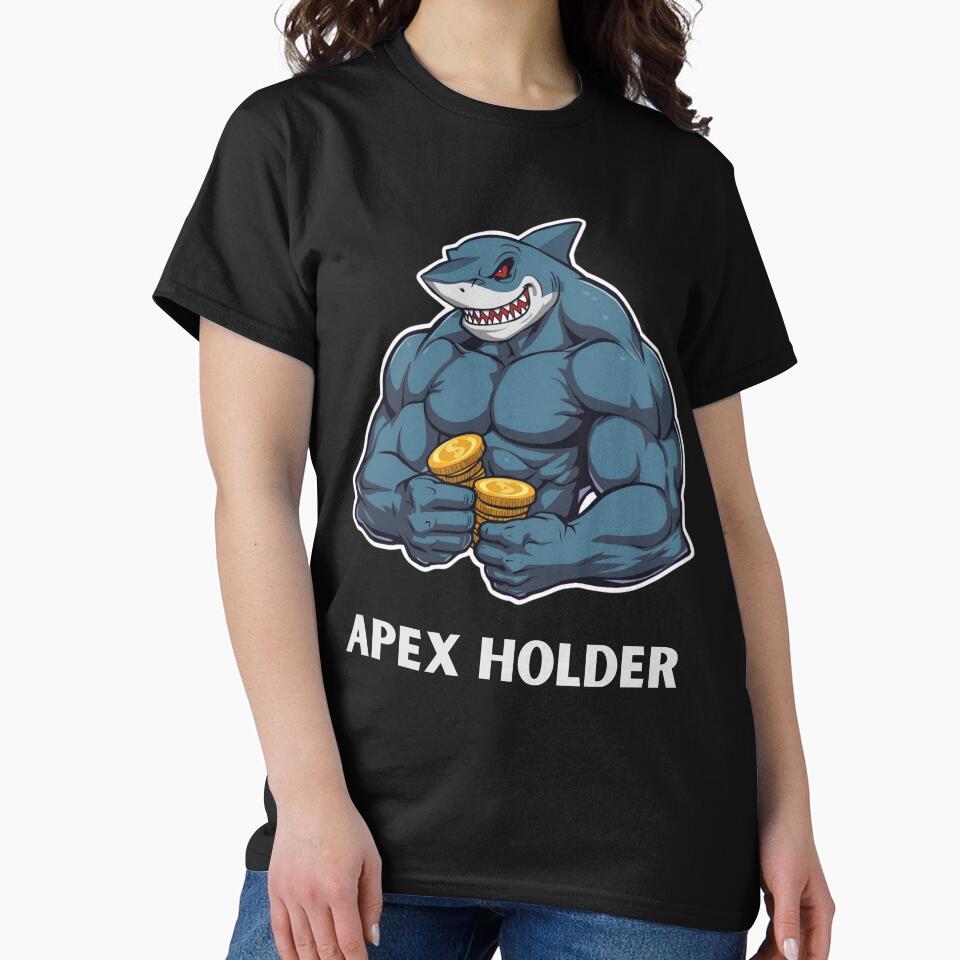 Apex Holder Shark Crypto Gym Meme Shirt by LintonGriffin Hoodie, Sweatshirt | BlankRebels.com (Image 2)