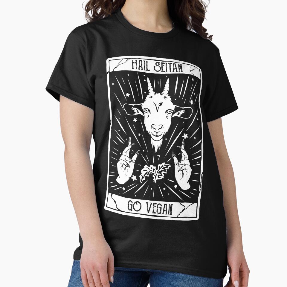 Hail Seitan Go Vegan. Funny veganism design of Seitan, funny veganism seitan by TheJapaneseFox