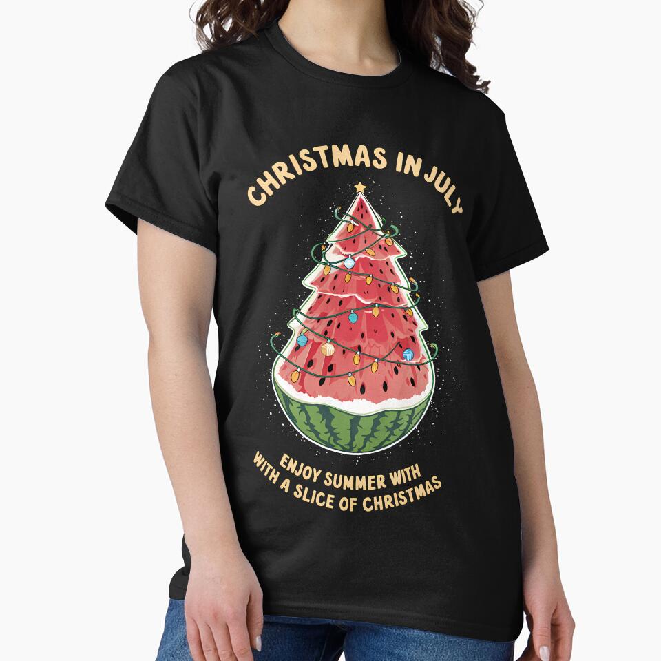 Christmas In July by Funny Vintage Stickers And T-Shirts Hoodie, Sweatshirt | BlankRebels.com (Image 2)