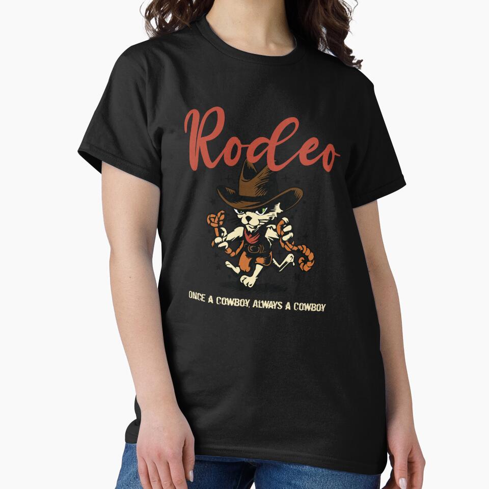Once a Cowboy, Always a Cowboy | Retro Western Rodeo Cat | Rodeo Kitten | Cool Gifts for Cowboys by themichetti... (Image 2)