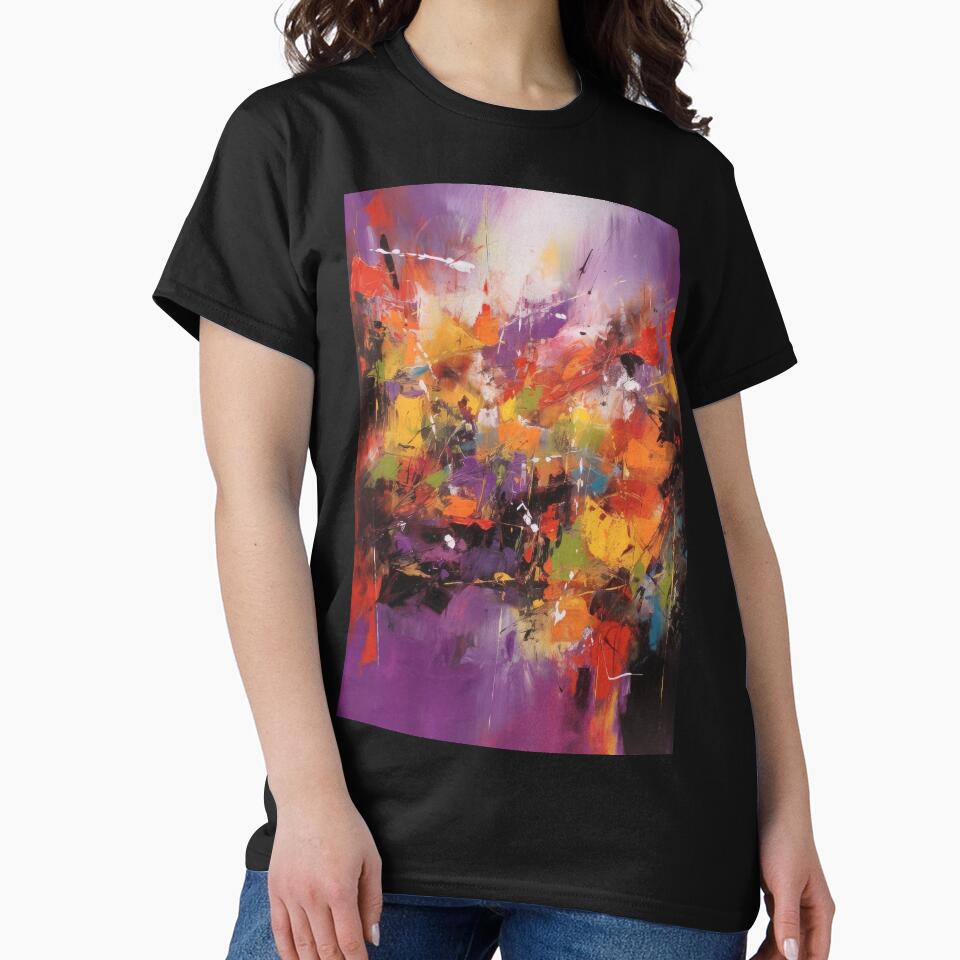 Abstract Purple Red Yellow Blue Painting by pauloss T-Shirts, Hoodie, Sweatshirt | BlankRebels.com (Image 2)