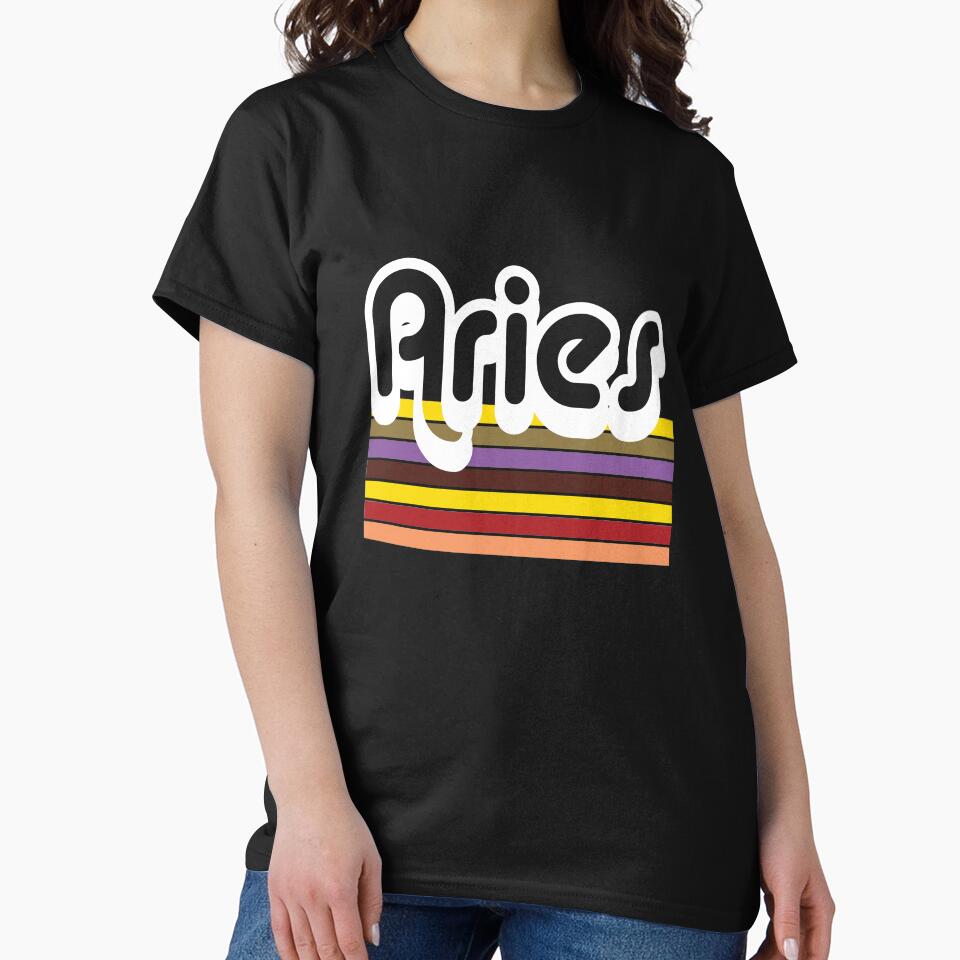 Old School Throwback Aries Graphic by maggiecuda T-Shirts, Hoodie, Sweatshirt | BlankRebels.com (Image 2)