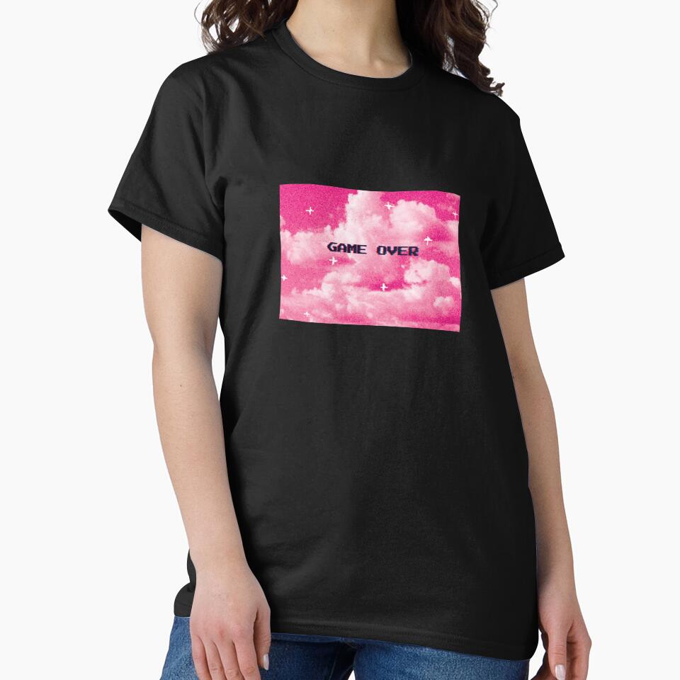 Game Over Retro Vaporwave Pixel Art by EviBrevi T-Shirts, Hoodie, Sweatshirt | BlankRebels.com (Image 2)