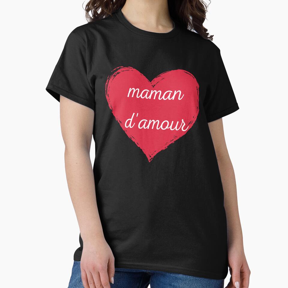 Mother's Day , mama d'amour by style4u ⭐⭐⭐⭐⭐(17K) T-Shirts, Hoodie, Sweatshirt | BlankRebels.com (Image 2)