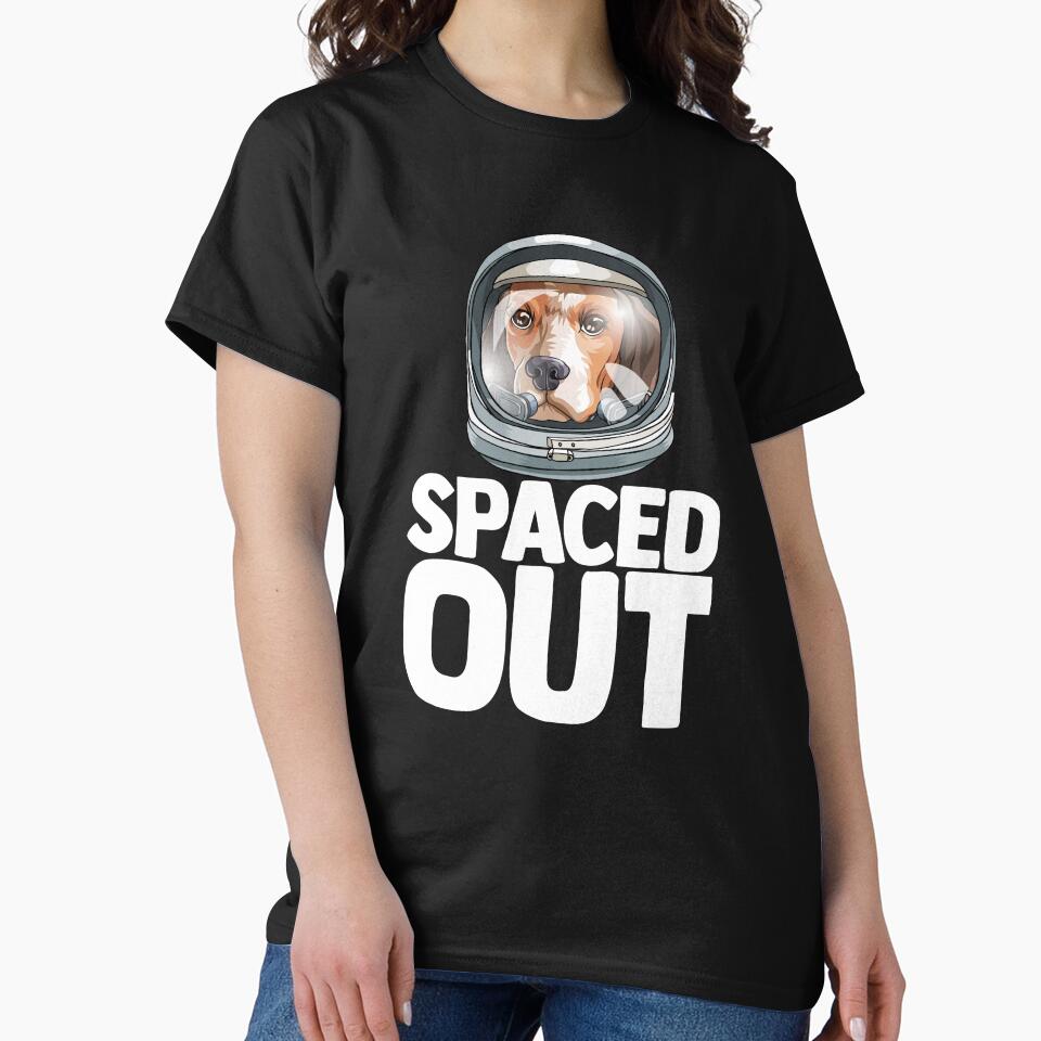 Spaced Out Astronaut Beagle Outserspace Science Geek by Bendthetrend T-Shirts, Hoodie, Sweatshirt | BlankRebels.com (Image 2)