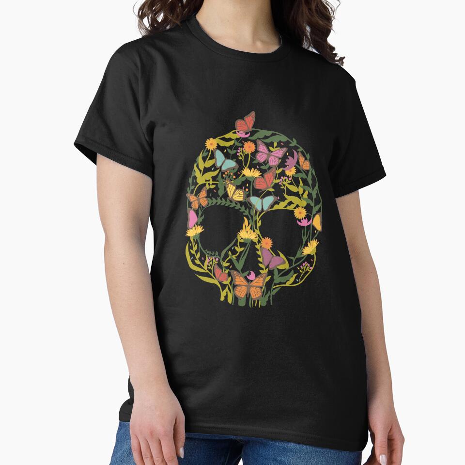 Skull Flowers by VibrantGifts T-Shirts, Hoodie, Sweatshirt | BlankRebels.com (Image 2)