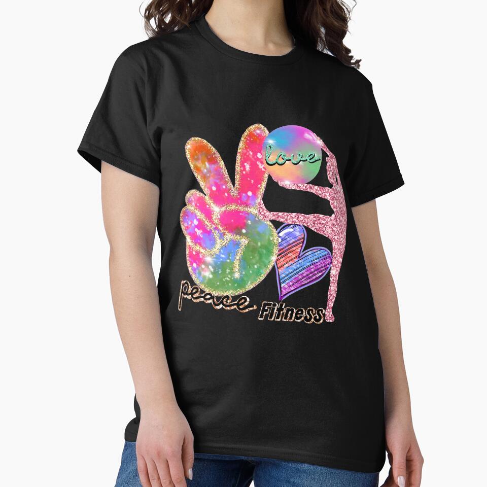 Peace Love Fitness by dalypdesign T-Shirts, Hoodie, Sweatshirt | BlankRebels.com (Image 2)