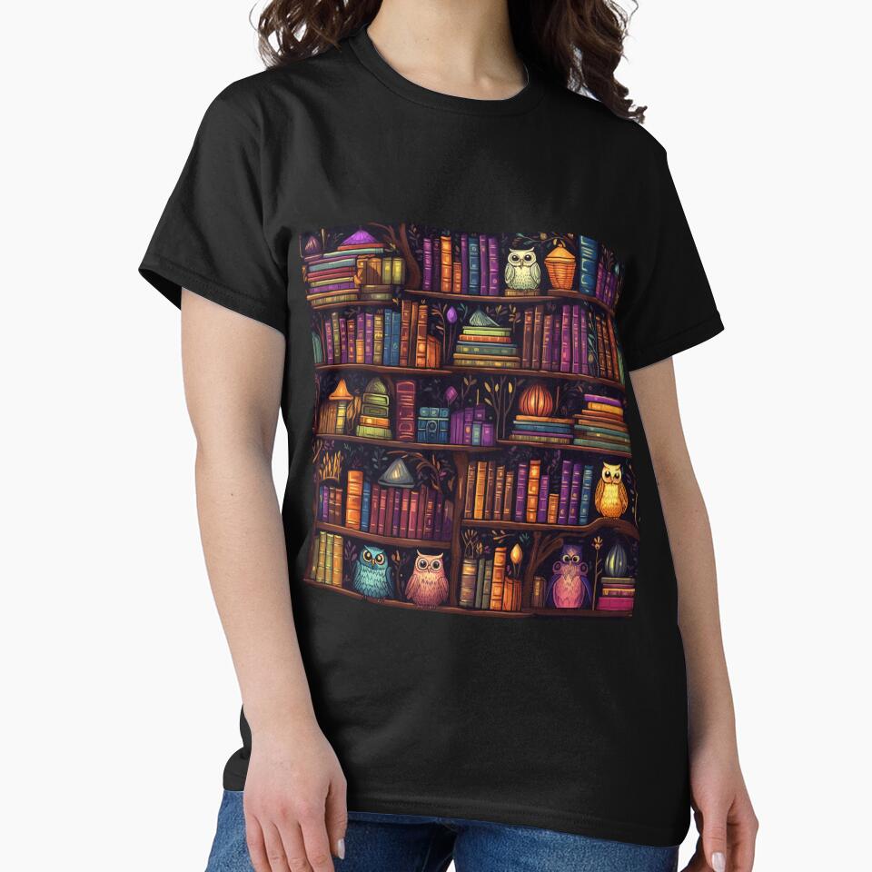 Literary Owls by MalindaMntgMry T-Shirts, Hoodie, Sweatshirt | BlankRebels.com (Image 2)