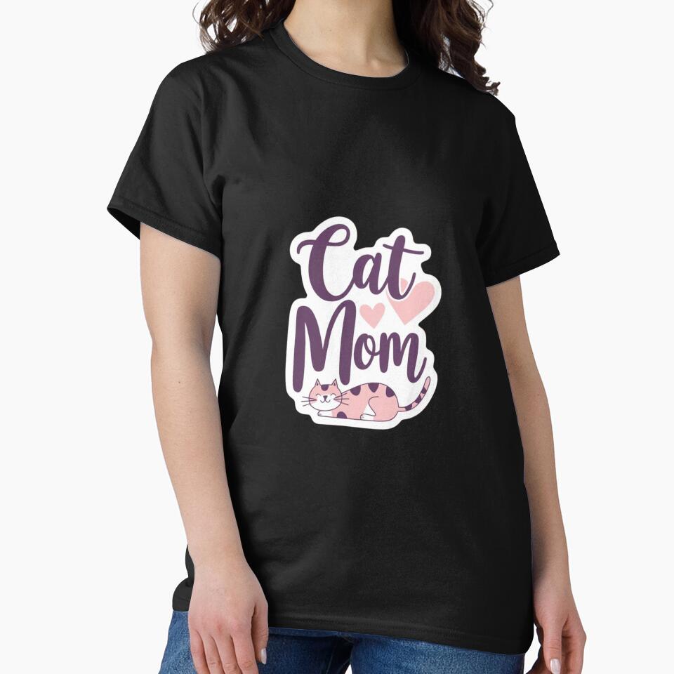 Cat Mom – For Proud Kitty Parents & Feline Fans by KiValuate T-Shirts, Hoodie, Sweatshirt | BlankRebels.com (Image 2)