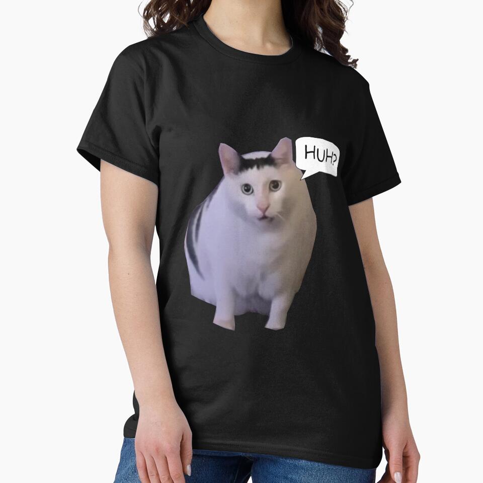 Huh Cat Meme by FloraPlantTees T-Shirts, Hoodie, Sweatshirt | BlankRebels.com (Image 2)
