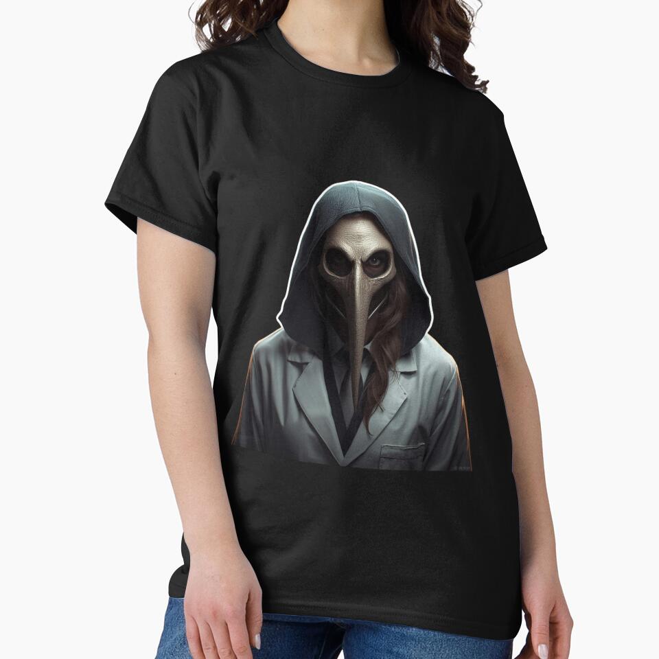 Modern Plague Doctor Doctor MD Gothic Medical Horror Dark Art by LintonGriffin T-Shirts, Hoodie, Sweatshirt (Image 2)