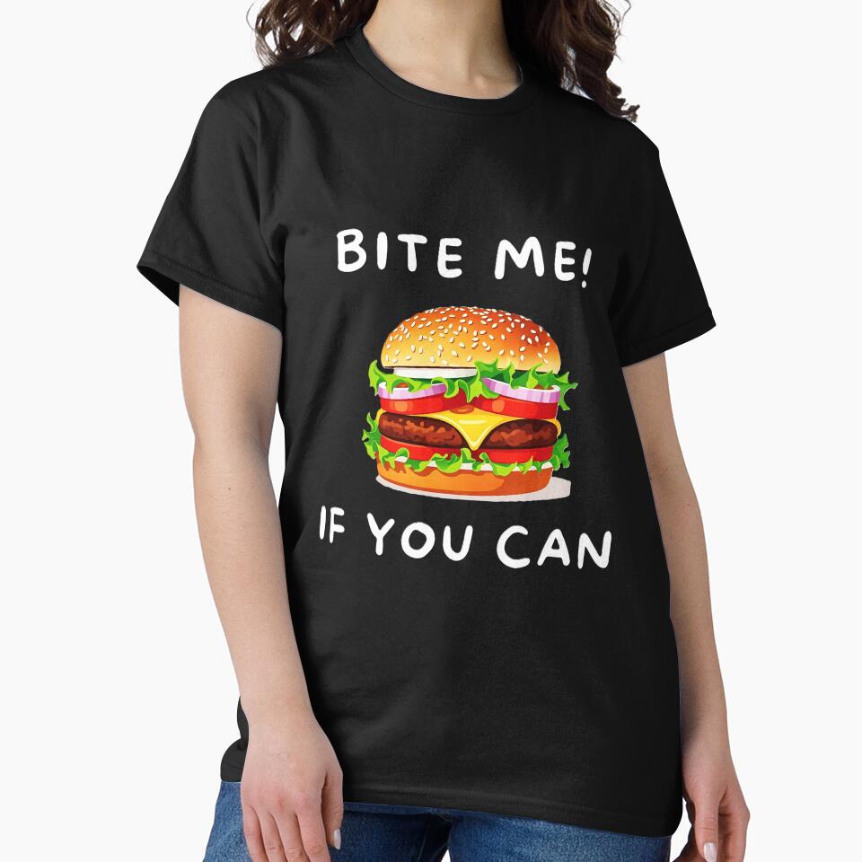 Fun Burger T-Shirt – Cute Food Design with Playful Text by SenpaiSketch Hoodie, Sweatshirt | BlankRebels.com (Image 2)