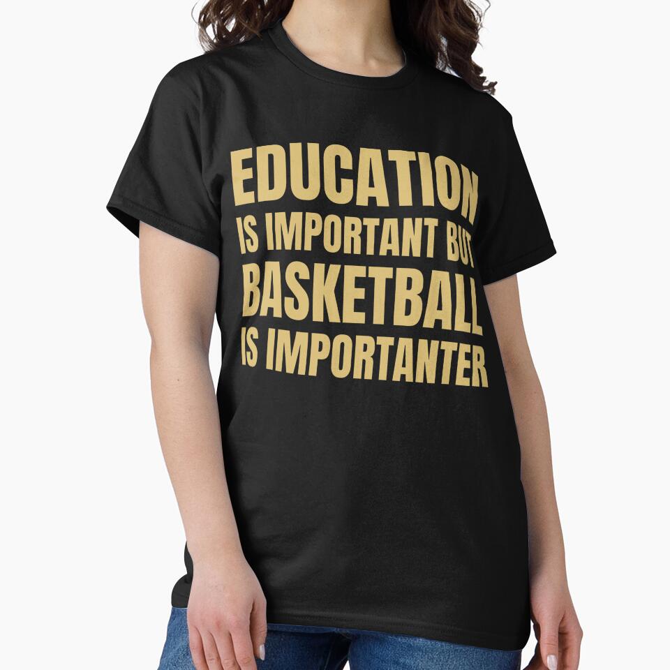 Basketball Is Importanter by ZAKAABDE2020 T-Shirts, Hoodie, Sweatshirt | BlankRebels.com (Image 2)