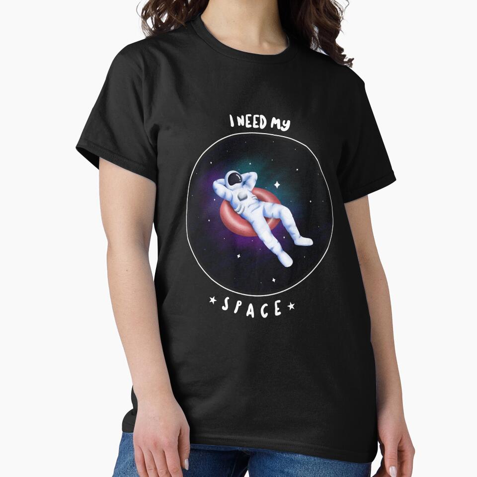 I Need My Space | Astronaut Floating on Innertube in Space | Space Humor by swdesigns714