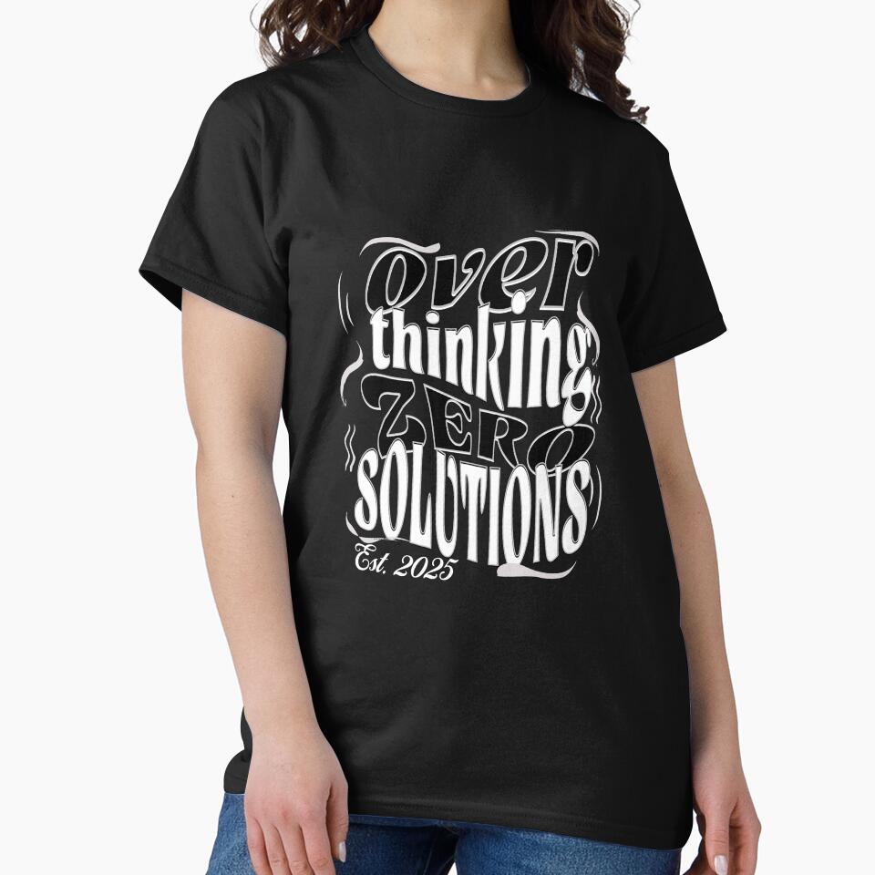 Overthinking Zero Solutions by Jeniwe T-Shirts, Hoodie, Sweatshirt | BlankRebels.com (Image 2)