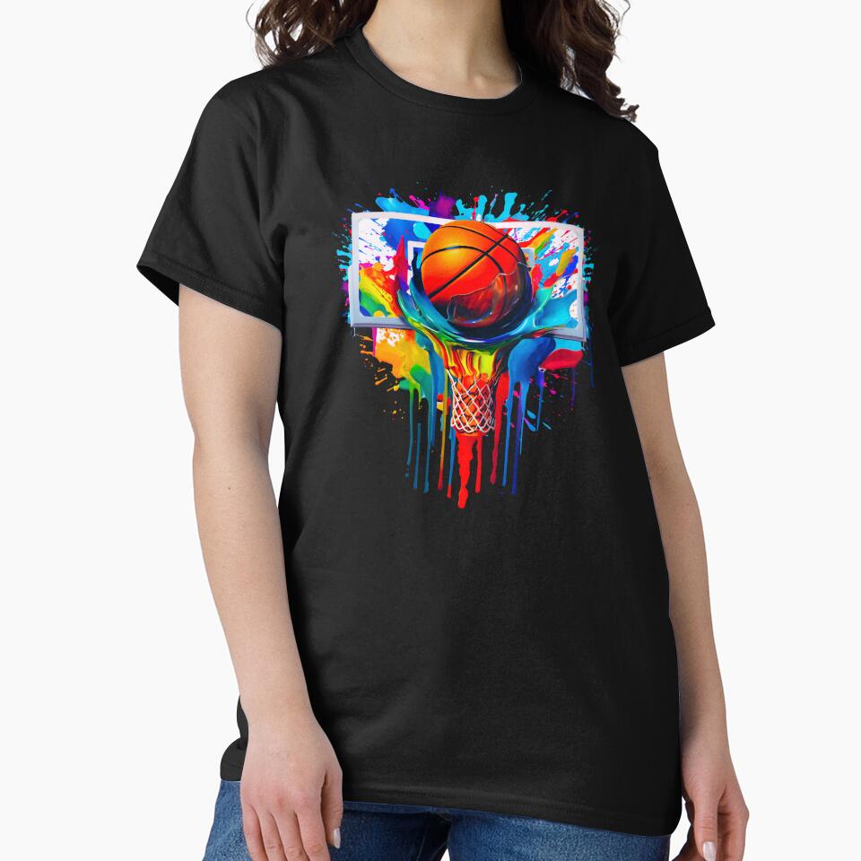 Cool Colorful Basketball Dripping Dunk Hoop Basketball Lovers by FunToTheFullest T-Shirts, Hoodie, Sweatshirt (Image 2)