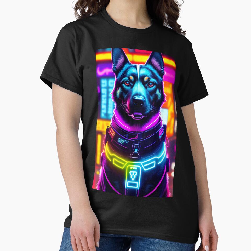 Cyberpunk Dog by CyberArtWorld T-Shirts, Hoodie, Sweatshirt | BlankRebels.com (Image 2)