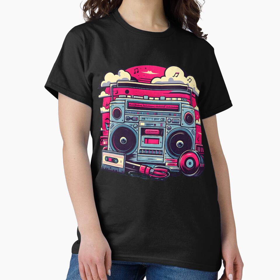 90's Retro Boombox by D-Dreamweaver T-Shirts, Hoodie, Sweatshirt | BlankRebels.com (Image 2)