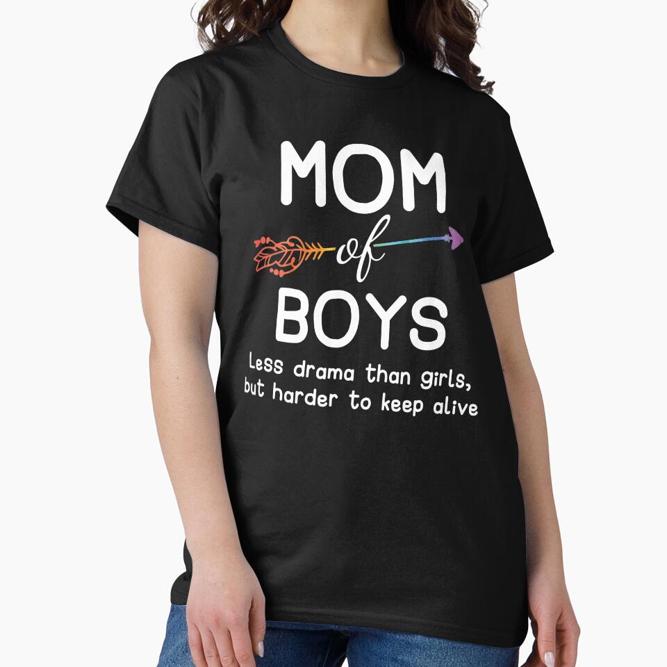 Mom Of Boys Harder To Keep Alive by designeclipse T-Shirts, Hoodie, Sweatshirt | BlankRebels.com (Image 2)