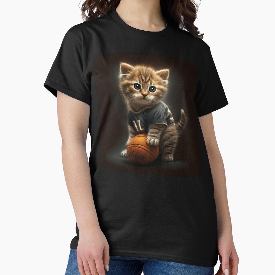 basketball cat by AloneARTS T-Shirts, Hoodie, Sweatshirt | BlankRebels.com (Image 2)