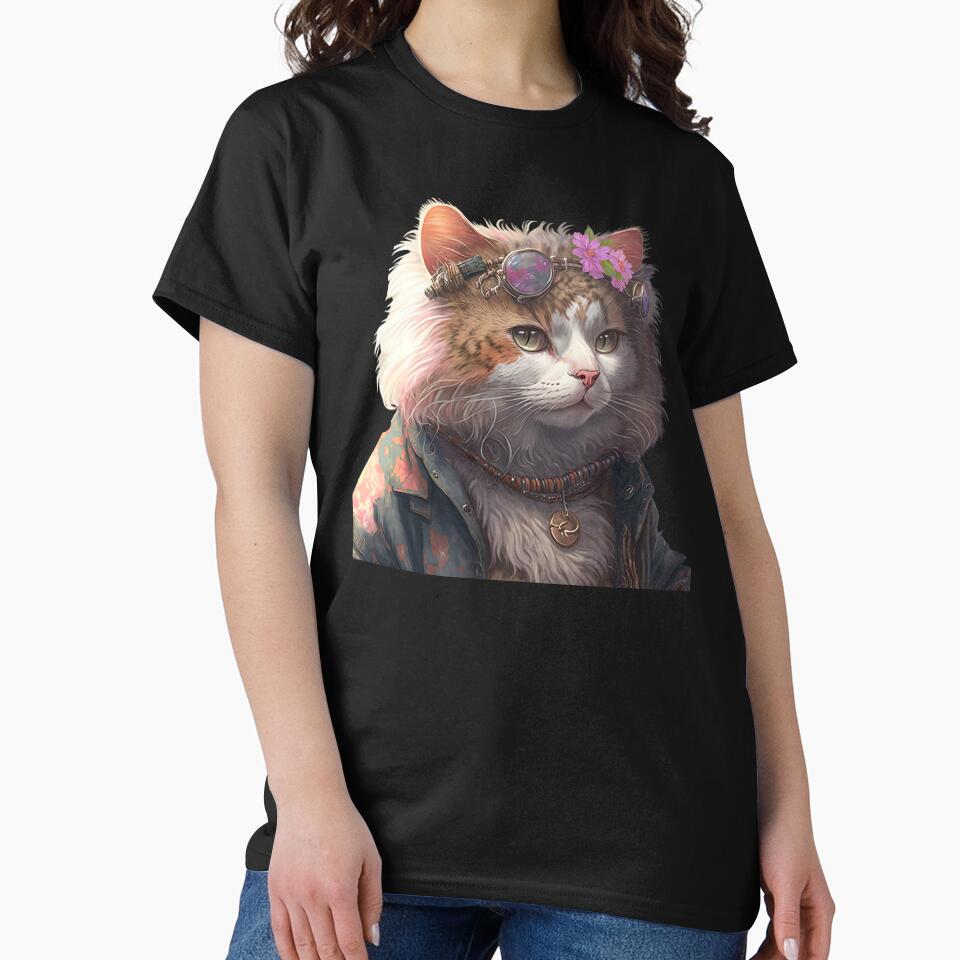 Hippie cat by AnimalArtPhotos T-Shirts, Hoodie, Sweatshirt | BlankRebels.com (Image 2)