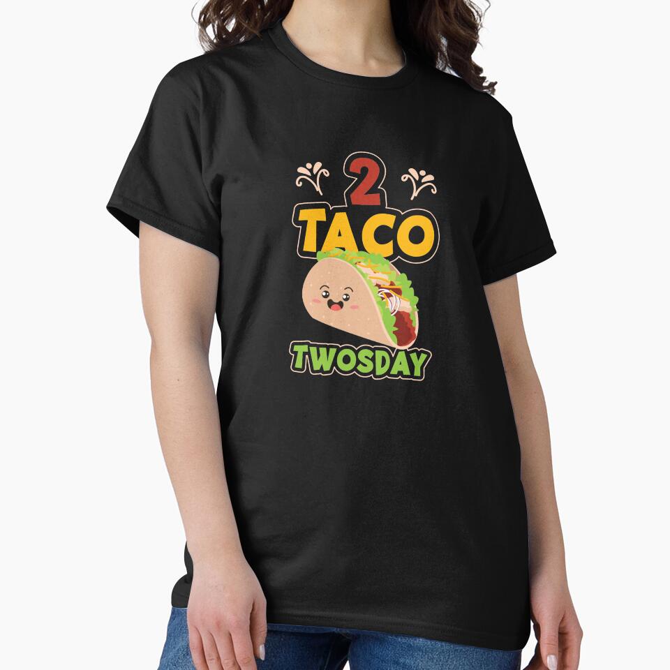 Tacos 2 Taco Twosday Cute Birthday Gift by haselshirt T-Shirts, Hoodie, Sweatshirt | BlankRebels.com (Image 2)