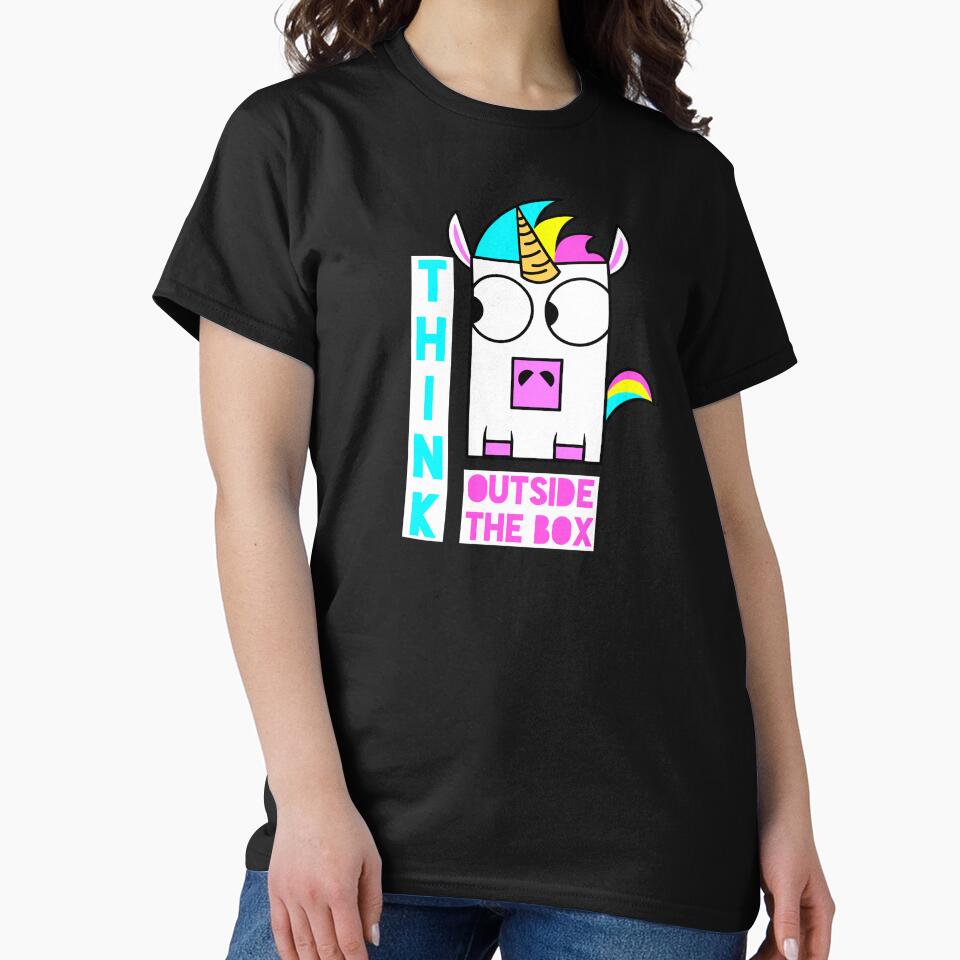 Unicorns think outside the box by Tim Addison T-Shirts, Hoodie, Sweatshirt | BlankRebels.com (Image 2)