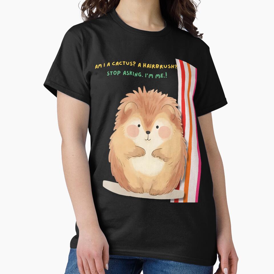Am I a cactus? A hairbrush? by Animals-Tees Hoodie, Sweatshirt | BlankRebels.com (Image 2)