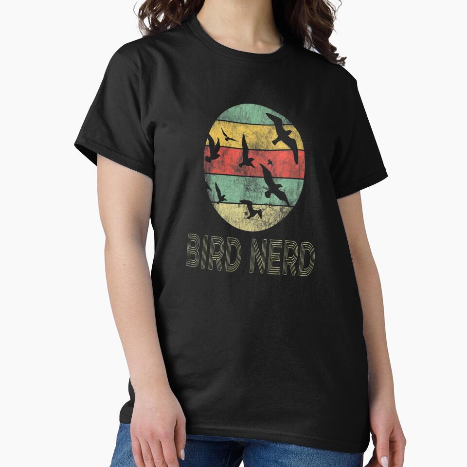 Retro Vintage Birding Bird Nerd Watching Funny Bird Nerd Watcher Gift by SadikShop T-Shirts, Hoodie, Sweatshirt (Image 2)