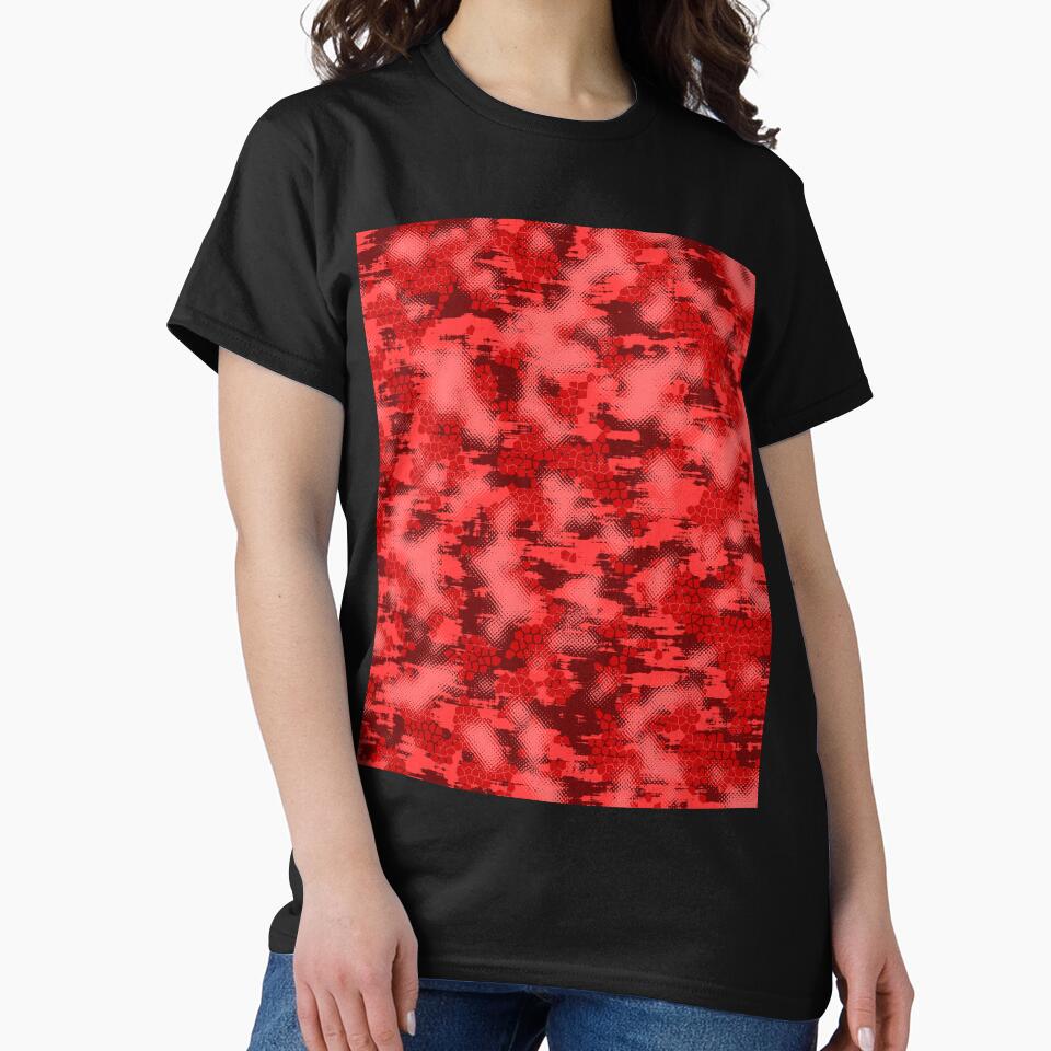 Red camouflage abstract by Tshirtstory T-Shirts, Hoodie, Sweatshirt | BlankRebels.com (Image 2)