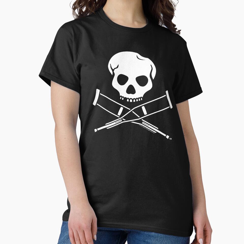 Jackass Skull And Crutches Logo by FifthSun T-Shirts, Hoodie, Sweatshirt | BlankRebels.com (Image 2)