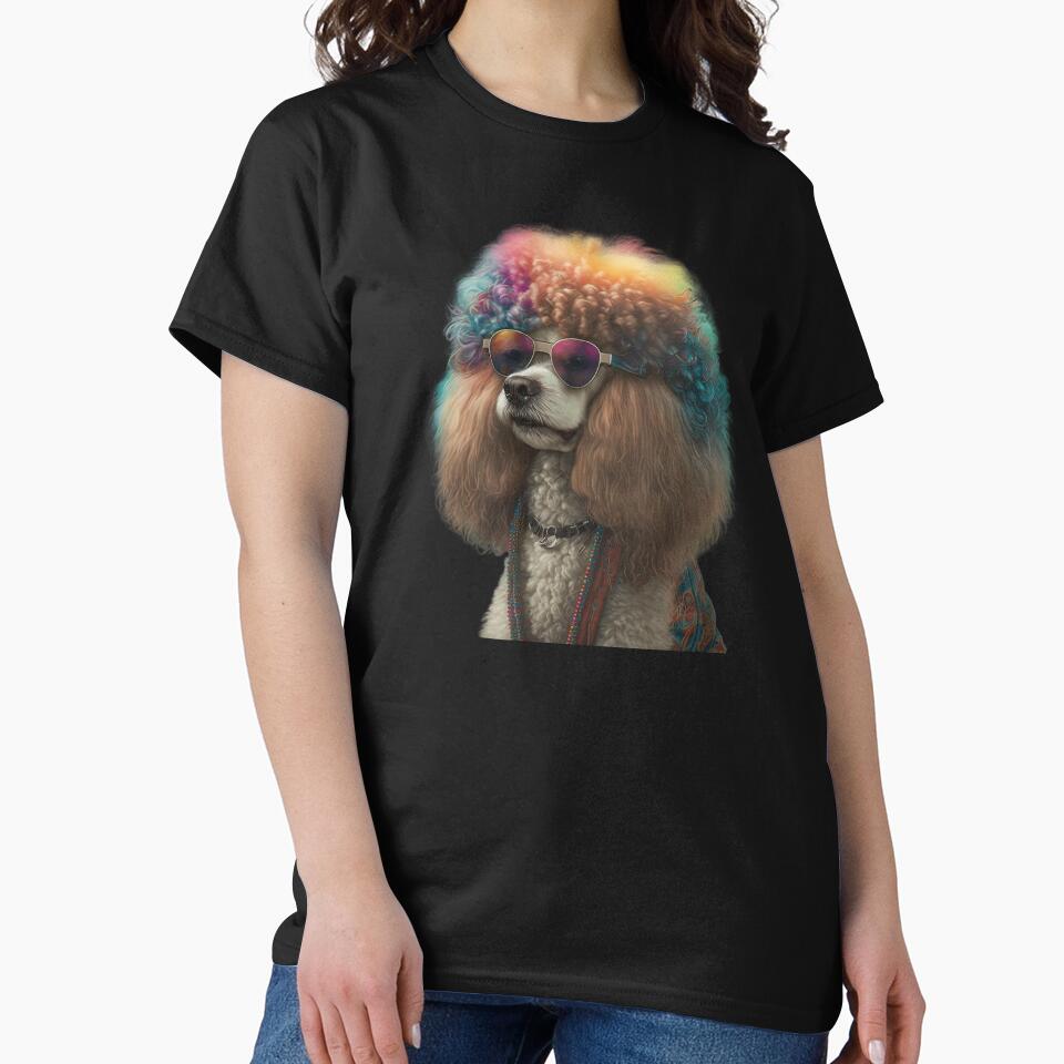 Hippie poodle by AnimalArtPhotos T-Shirts, Hoodie, Sweatshirt | BlankRebels.com (Image 2)