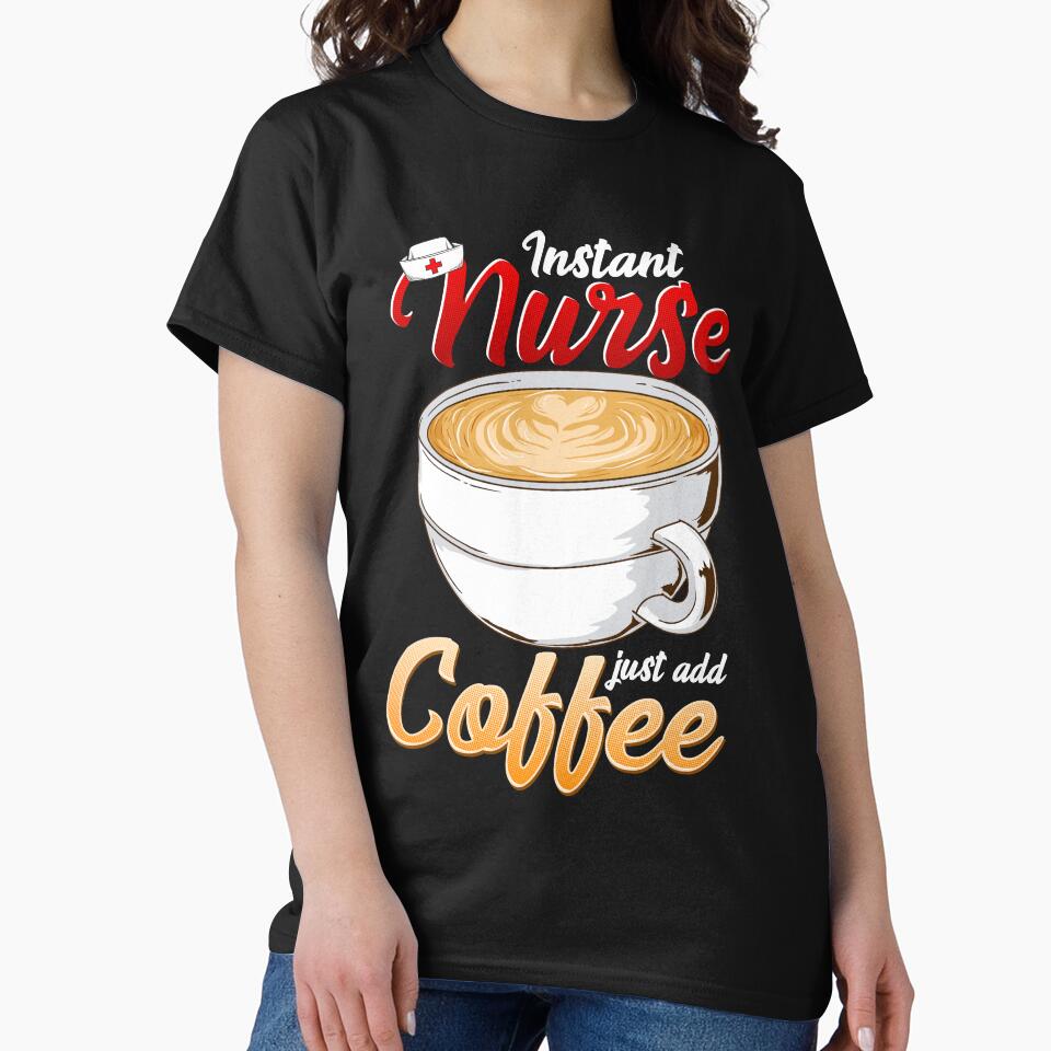 Funny Coffee Lover Nurse by UniQueensShop T-Shirts, Hoodie, Sweatshirt | BlankRebels.com (Image 2)