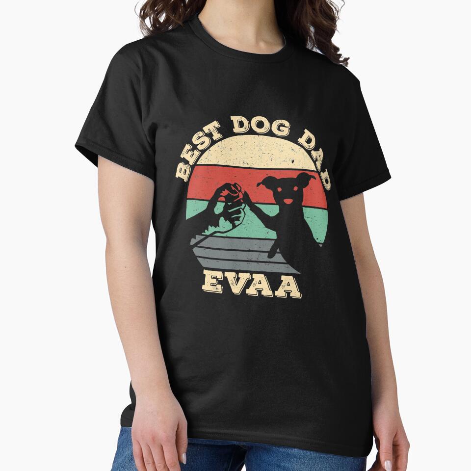 Best Dog Dad Evaa Funny Dog Lover by inkedtee T-Shirts, Hoodie, Sweatshirt | BlankRebels.com (Image 2)