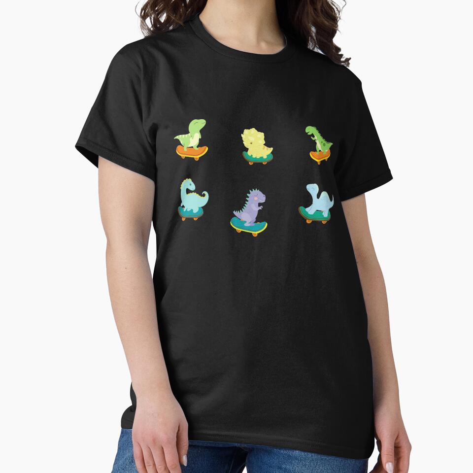 Dinosaurs on skateboards sticker pack by NomadMessenger T-Shirts, Hoodie, Sweatshirt | BlankRebels.com (Image 2)