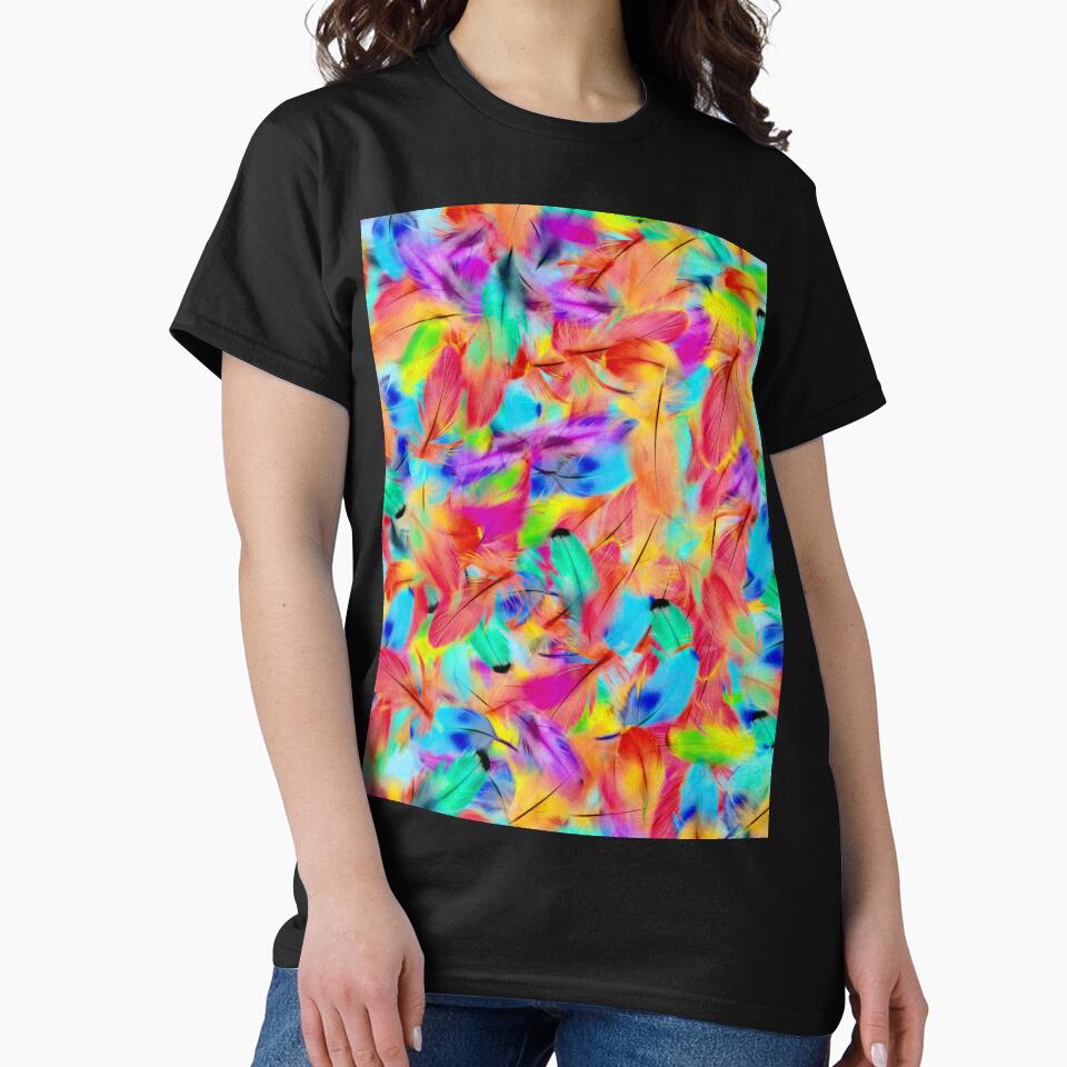 Feathers Abstract Art by Tshirtstory T-Shirts, Hoodie, Sweatshirt | BlankRebels.com (Image 2)