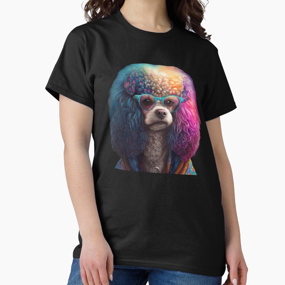 Cool hippie poodle by AnimalArtPhotos T-Shirts, Hoodie, Sweatshirt | BlankRebels.com (Image 2)