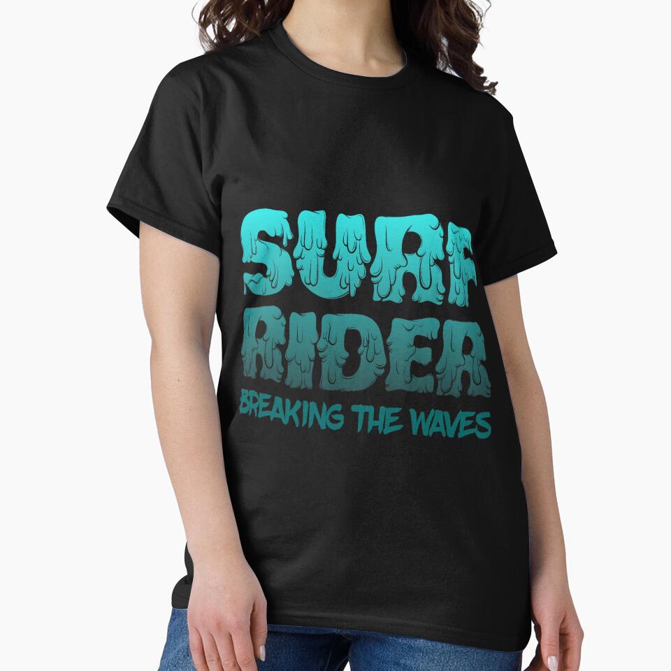 Surf Rider Breaking The Waves by Tshirt-emporium