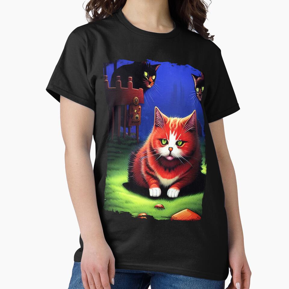 Sad Cat in Grunge 3 by GeminiDaydreamer T-Shirts, Hoodie, Sweatshirt | BlankRebels.com (Image 2)
