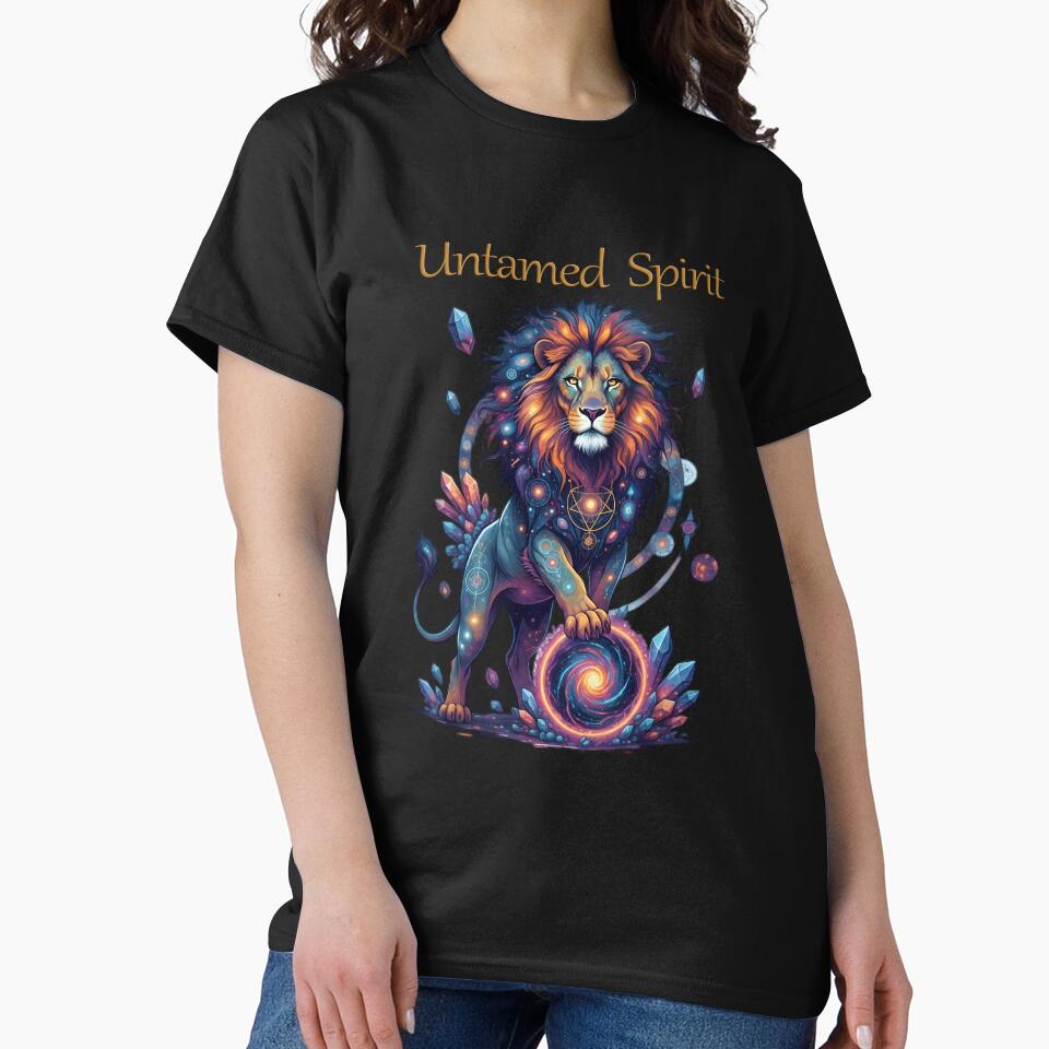 Cosmic Lion Untamed Spirit Celestial Art T-Shirts, Hoodie, Sweatshirt