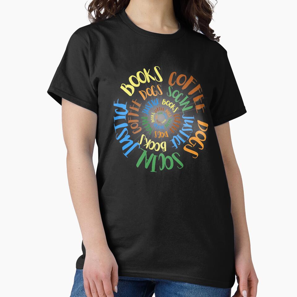 Books and coffee and dogs and social justice by Drzamag T-Shirts, Hoodie, Sweatshirt | BlankRebels.com (Image 2)