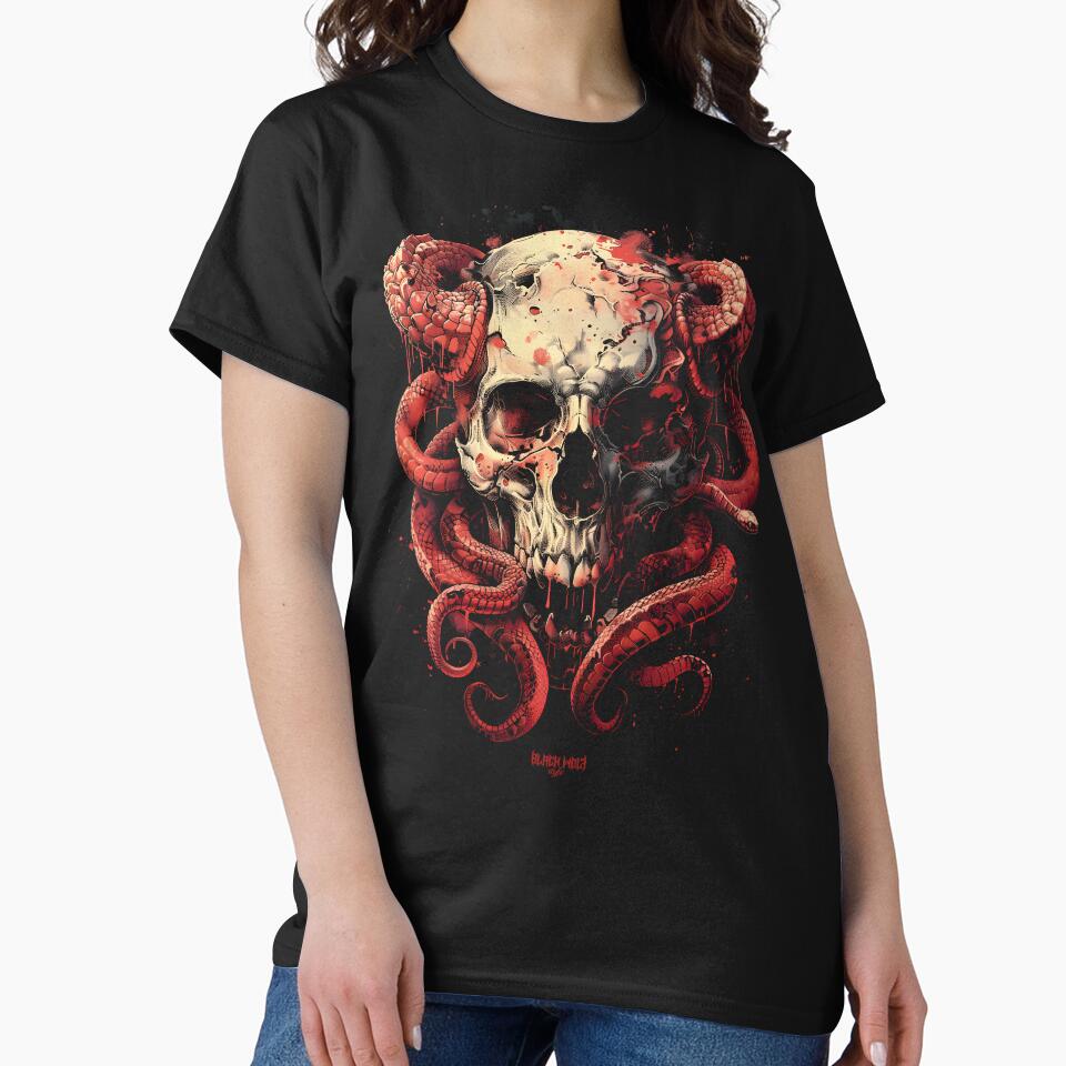 Skull and Snake by Black Wolf Style T-Shirts, Hoodie, Sweatshirt | BlankRebels.com (Image 2)