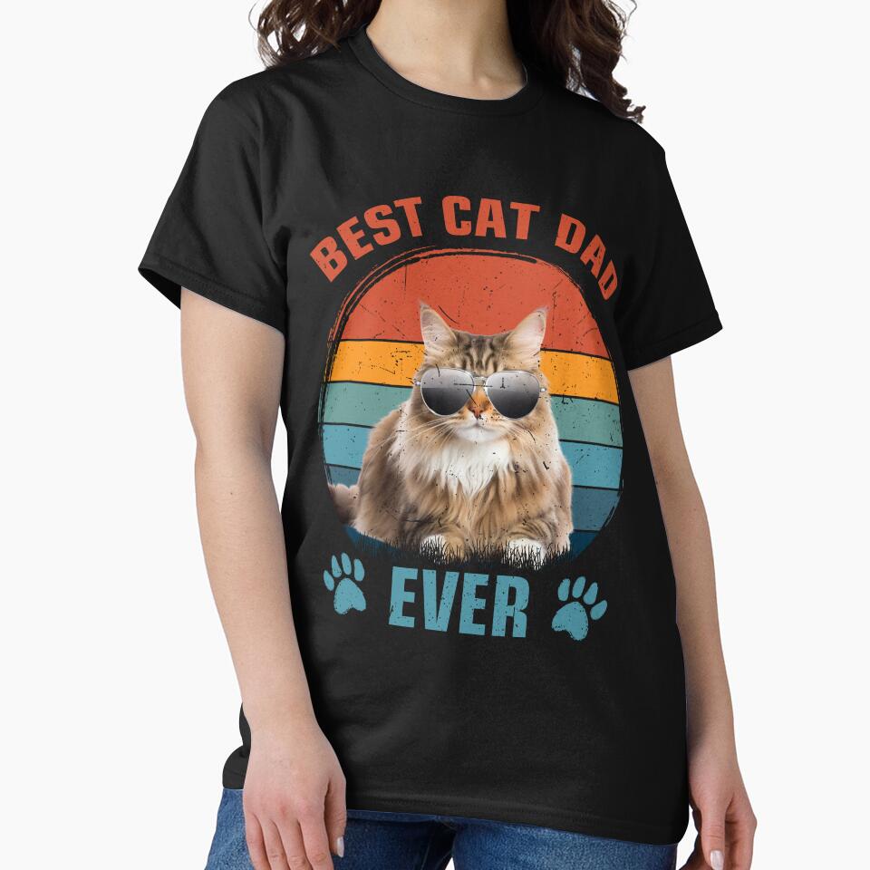 Siberian cat Hoodie, Long sleeve t-shirts. Best cat dad ever by Pawsitive House