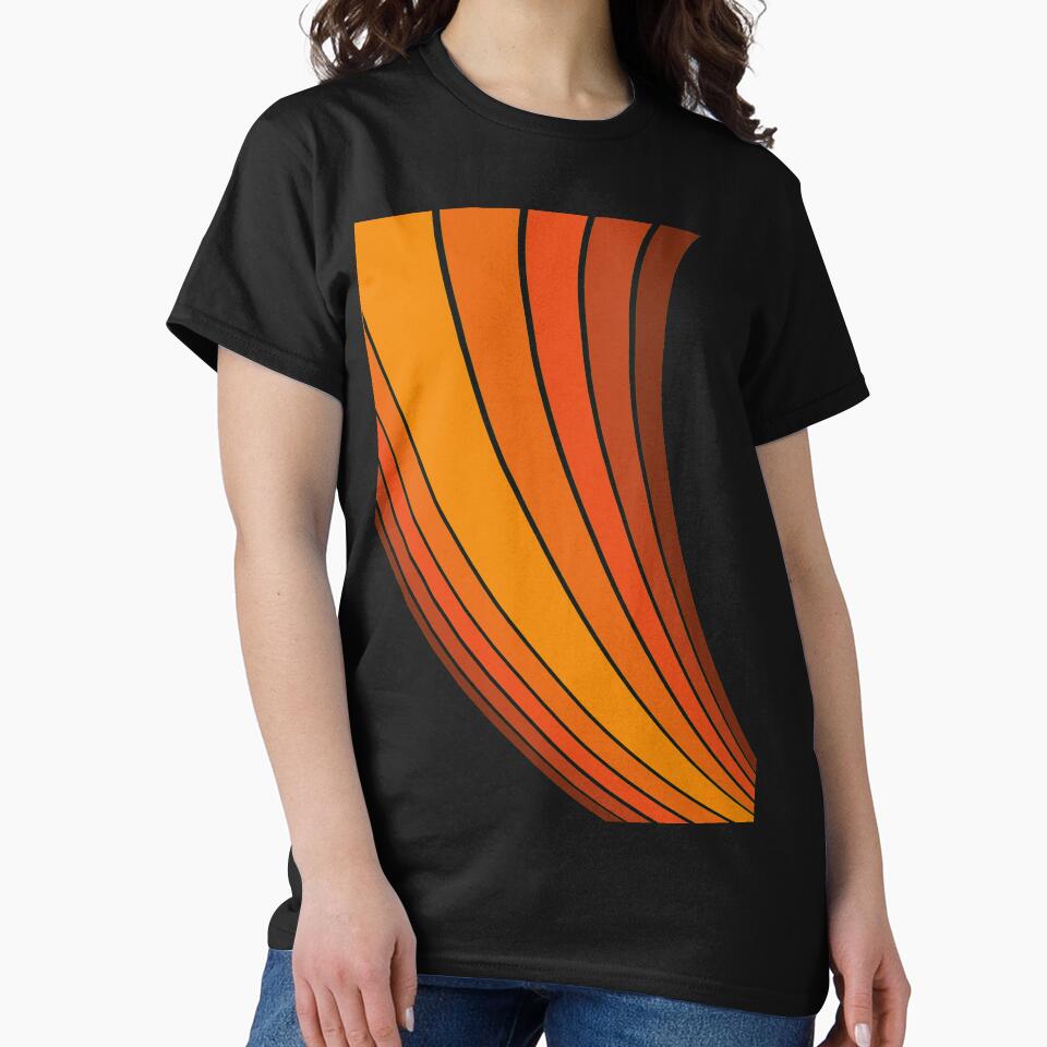 Stripes Abstract orange colour Art by Tshirtstory T-Shirts, Hoodie, Sweatshirt | BlankRebels.com (Image 2)