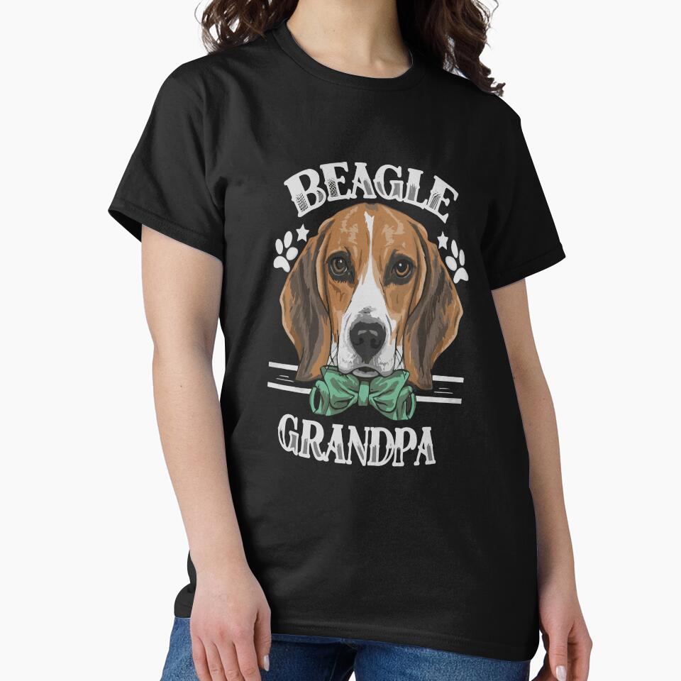 Cute Beagle Grandpa Dog by DashBliss T-Shirts, Hoodie, Sweatshirt | BlankRebels.com (Image 2)