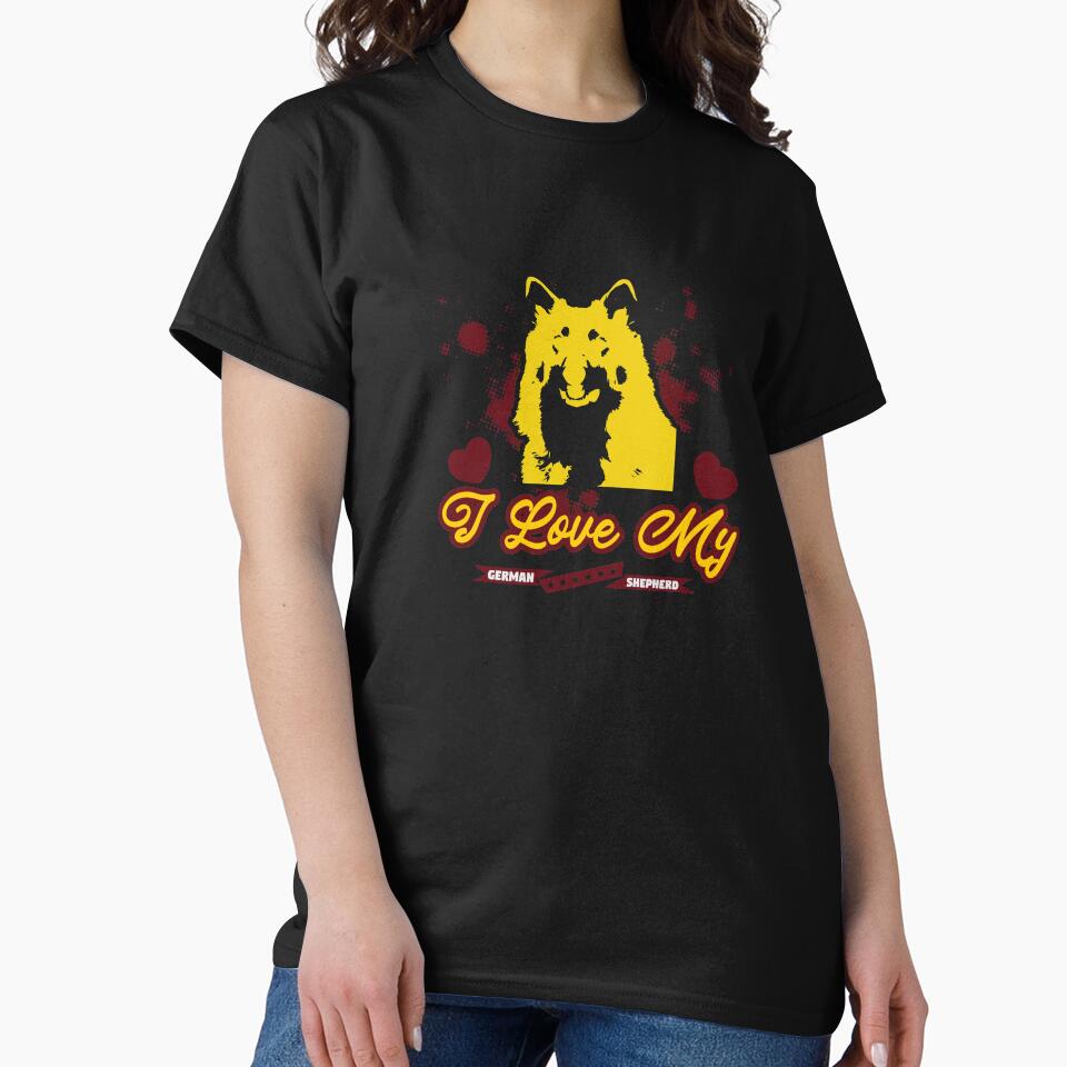 Dog Lover I Love German Shepherd by teamph T-Shirts, Hoodie, Sweatshirt | BlankRebels.com (Image 2)