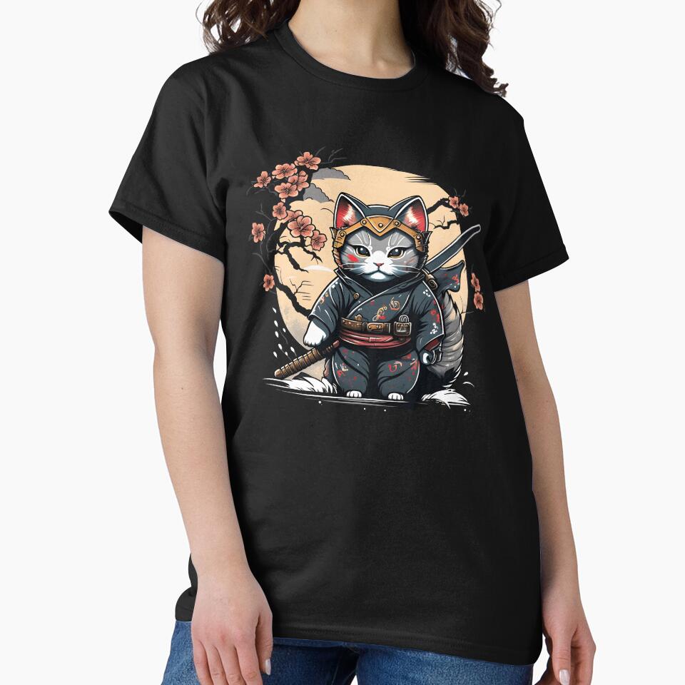 Neko Warrior by agustindesigner T-Shirts, Hoodie, Sweatshirt | BlankRebels.com (Image 2)